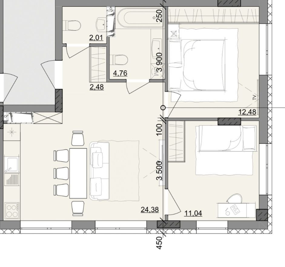 Продам 2-х комнатную квартиру в новом доме. Рассрочка 46 месяцев. Без% Одесса - изображение 1