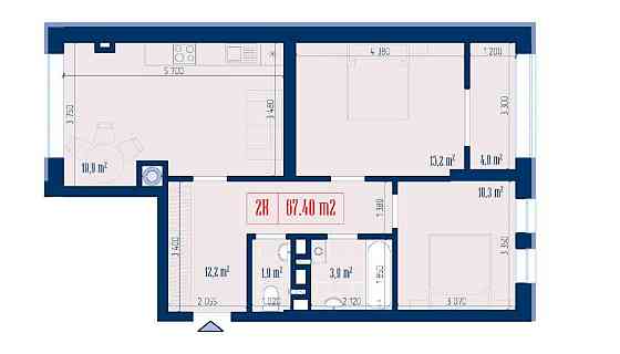 2 х комнатная за исполкомом Измаил