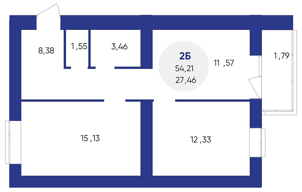 Продаж 2к квартира в розстрочку (вул. Європейська) ЖК Атмосфера Вишневе - зображення 2