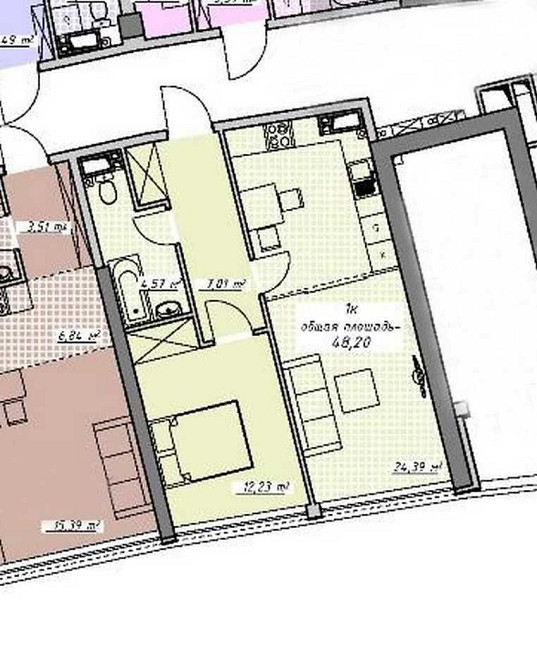‼️1-комн. квартира 48,2м²‼️ ЖК Атмосфера‼️секция сдана‼️ вид на море‼️ Одесса - изображение 7