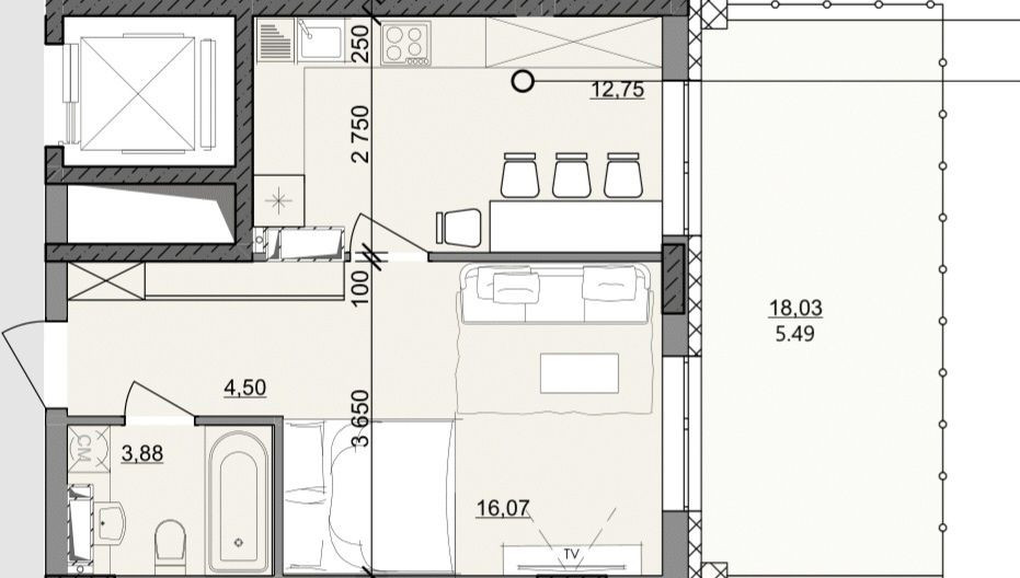 Продам 1-но комнатную квартиру на Сахарова с террасой. Рассрочка 42мес Одесса - изображение 1