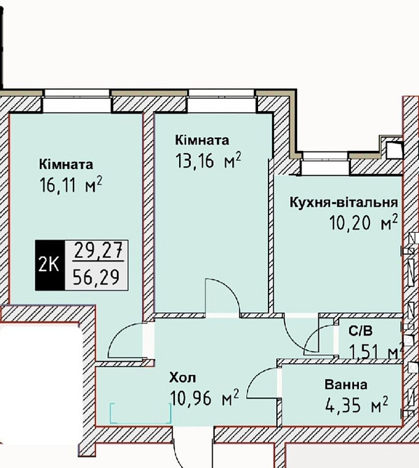 Продам 2-х комнатную квартиру. Кирпичный малоэтажный дом. Рассрочка Одесса - изображение 1