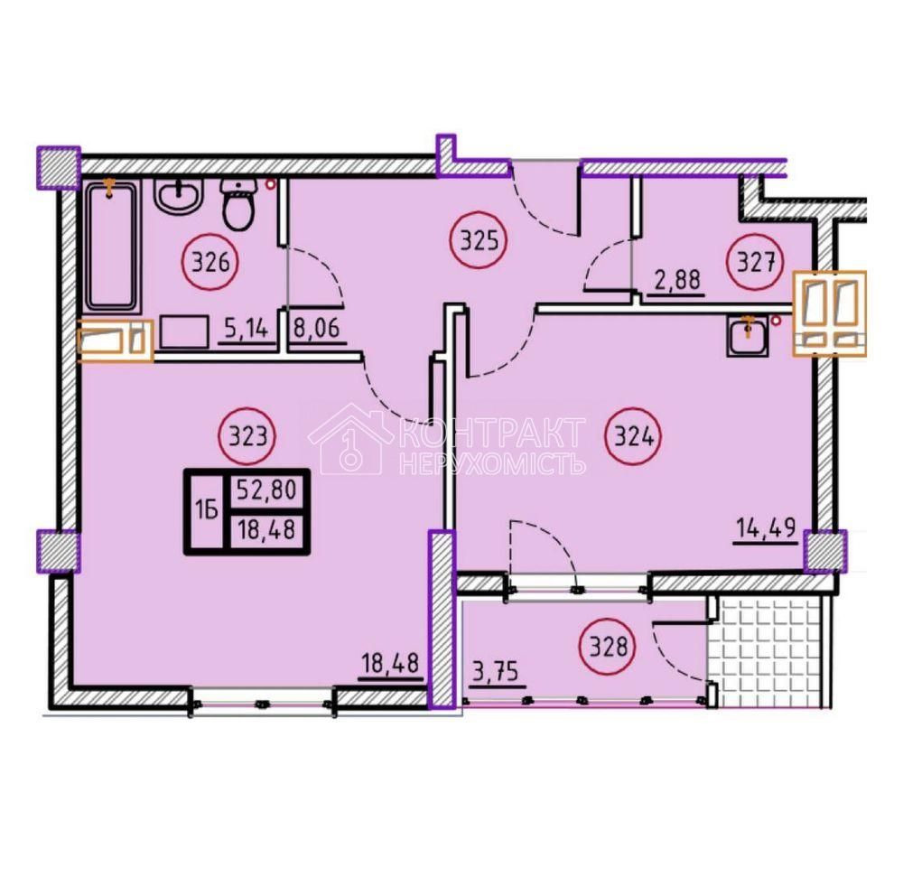 Продаж 1к.квартири ЖК Дипломат Клуб пров. Мінський ,3 Харьков - изображение 3
