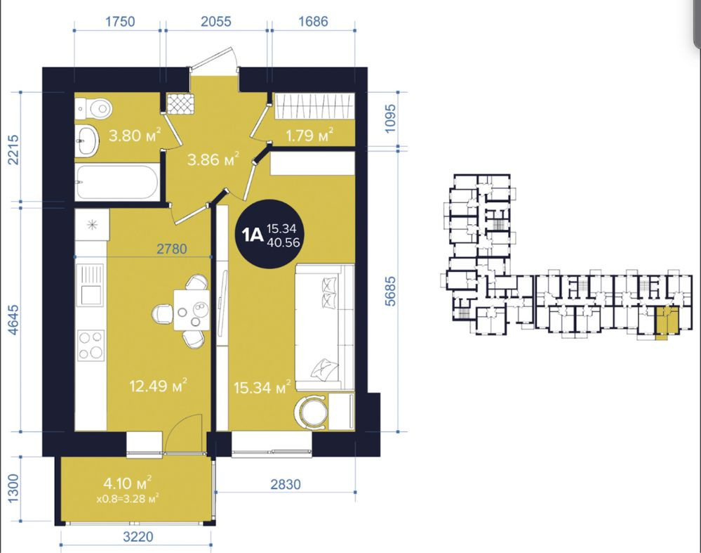 Топ пропозиція - 1к. квартира 40,5м2! єОселя! Сертифікат! Забучье - изображение 6