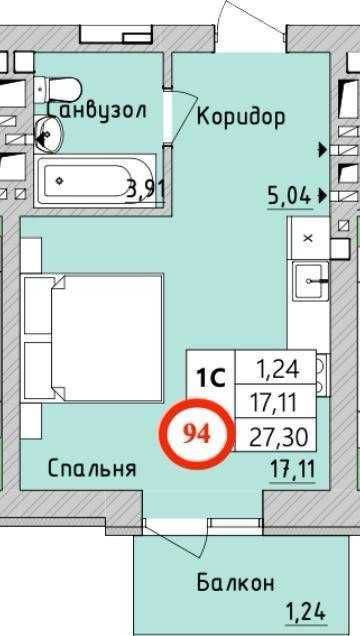 Студія в розтермінування на 36 місяців! ЖК Бургундія Ірпінь - зображення 1