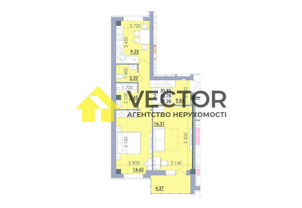 2-х Кімнатна. Найкраща пропозиція на ринку. Полтава - зображення 1