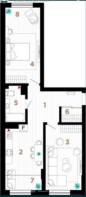 ОЗЕРО! Велика ЗДАНА видова 2к квартира 74м2 в престижному ЖР Манхеттен Івано-Франківськ - зображення 3