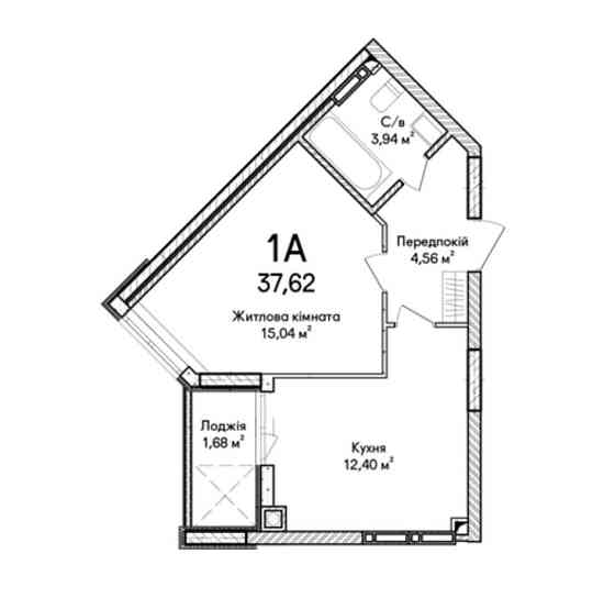 Розтермінування! 1 к квартира з лоджією! Газ! Без комісії! Ирпень