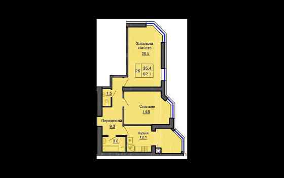 ВИГІДНА ЦІНА! 2 кімнатна квартира жк СОФІЯ РЕЗИДЕНС поряд з Києвом Софіївська Борщагівка