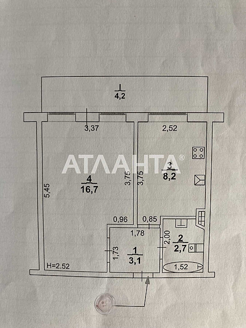 Предлагается 1 ком квартира на Заболотного в кирпичном доме Одеса - зображення 3