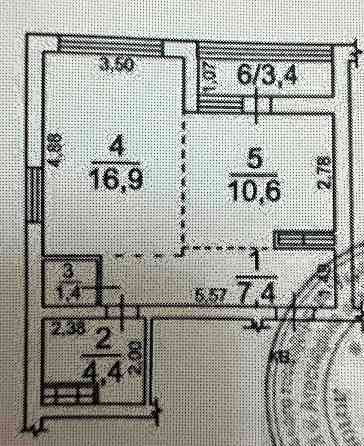 1комн квартира-студия в ЖК Острова Одеса
