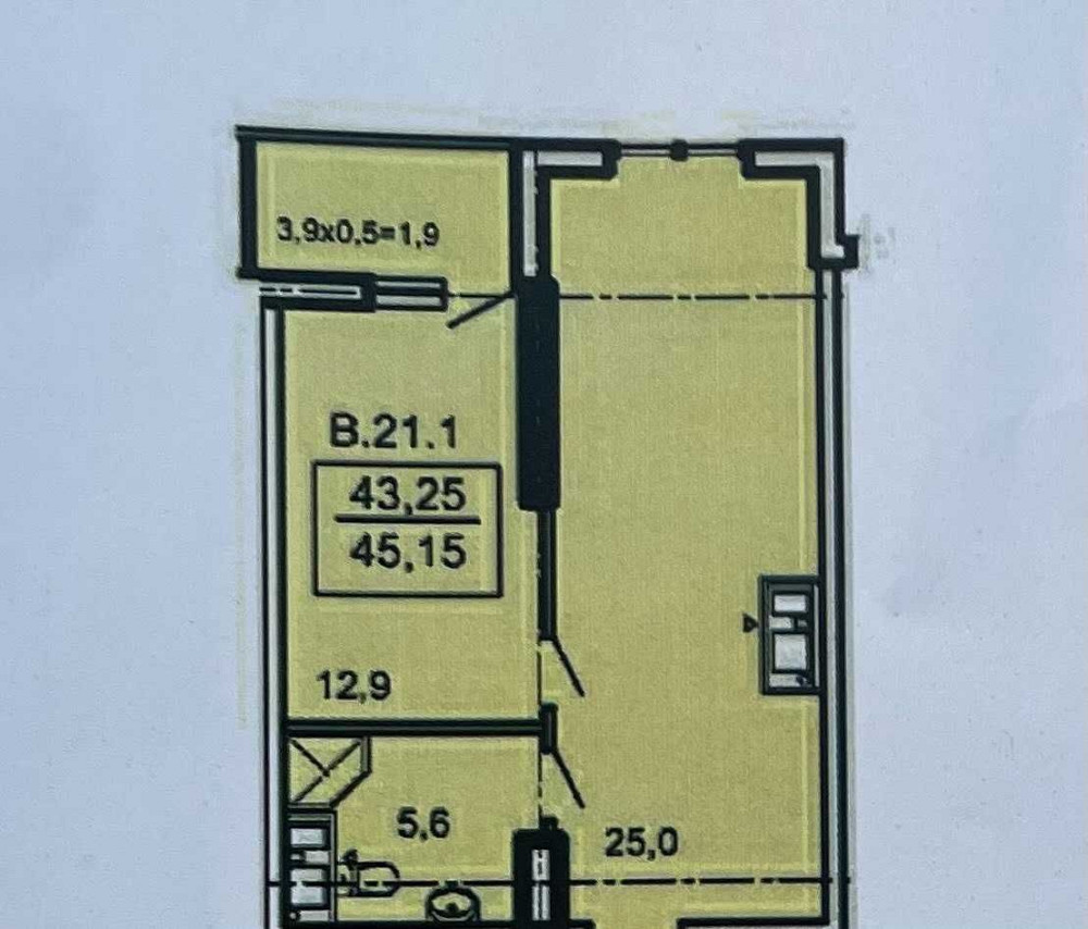 Видовая 1к квартира на 5 ст. Фонтана, без комисии Одеса - зображення 8