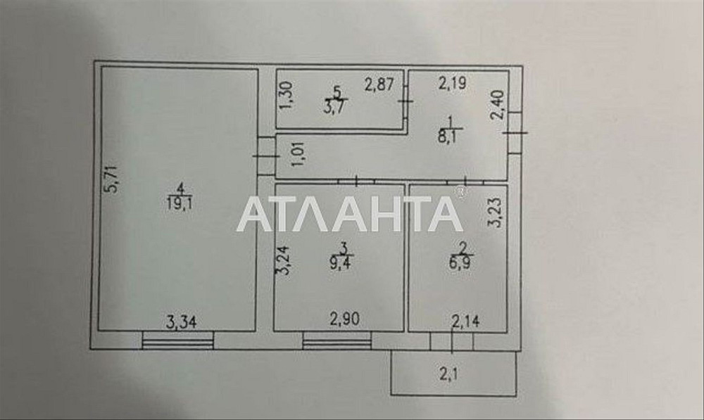 2к Новобуд АГВ Постанова  двокімнатна квартира Винница - изображение 8