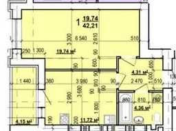 Недорого! 1к S 43м в сданном новострое ЖК Мира-3.Индустриальная.Q Харьков - изображение 2