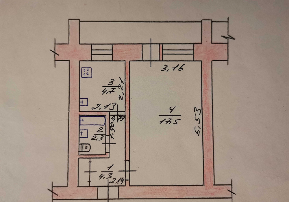 Квартира 1к на Полевой, хозяин Житомир - зображення 1