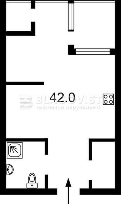 оренда 1-к кв., 42м2, ЖК "Львівський квартал", поруч м. Лук'янівська Киев - изображение 6
