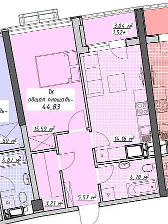 ЖК Атмосфера!Рассрочка!Без комисии!1 ком.кв 44,5м2!Прямой вид на море! Одесса