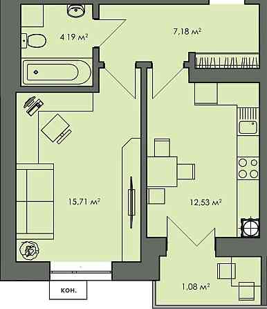 Без % 1 кім. квартира 41 м2|газовий котел|ЖК Арт місто|Софіївська Борщ Софіївська Борщагівка