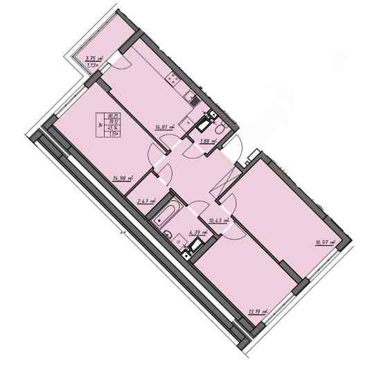 3комнатная квартира с новым ремонтом, без допзатрат, Одесские традиции Одеса