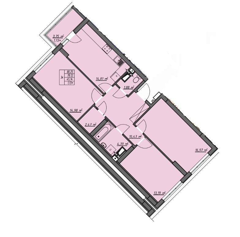 3комнатная квартира с новым ремонтом, без допзатрат, Одесские традиции Одесса - изображение 2