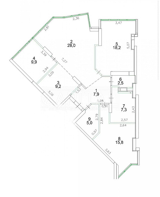 Продаж 3 к дизайнерська квартира в ЖК Донця 2а у Солом'янському районі Киев - изображение 3