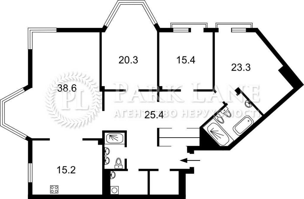 168м2 ЖК Сонячна брама Здановської Юлії Ломоносова 75а Васильківська Киев - изображение 3