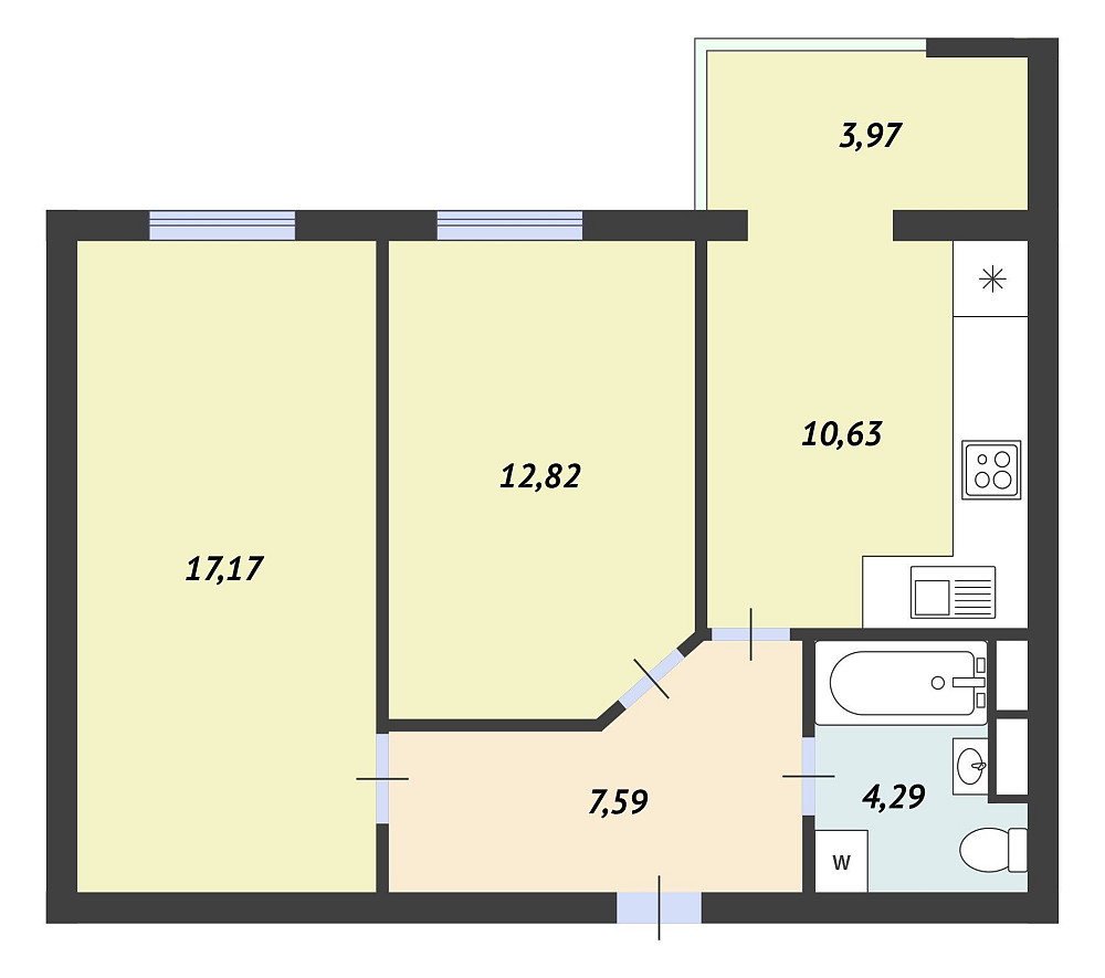 продаж 2к квартири У-квартал (Затишний) Перепоступка Готова до ремонту Софіївська Борщагівка - зображення 2