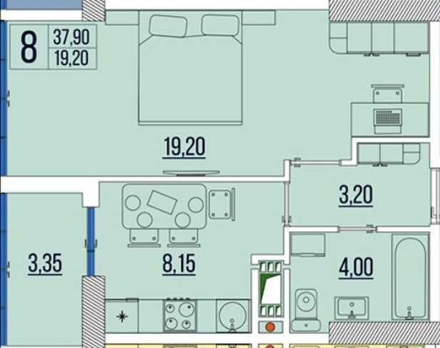 ЖК Бульвар Акаций. Бугаевская. Дом сдан. 38 м. Рядом центр. Одеса - зображення 1