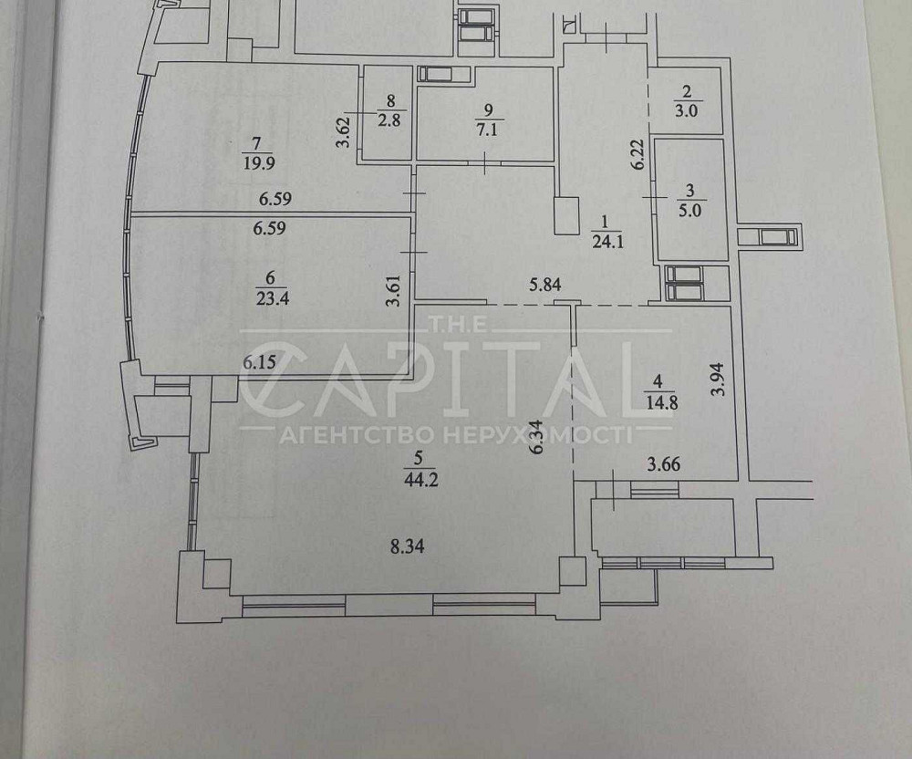 ЖК Бульвар Фонтанов. 3к квартира 145 м2 Київ - зображення 2