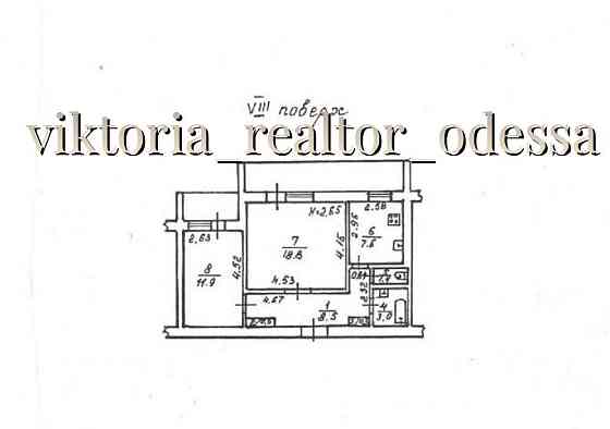 Двухкомнатная квартира в Центре Одессы! Жилое состояние!спецпроект! Одеса