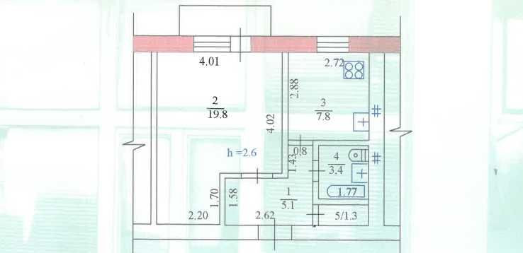 Продам 1-о кімнатну квартиру в цегляному будинку Южное - изображение 6