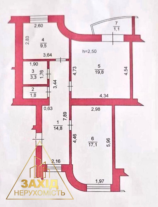 2к! Новобудова! 67 кв.м! 3 поверх! р-н Гімназії 21! Луцк - изображение 2