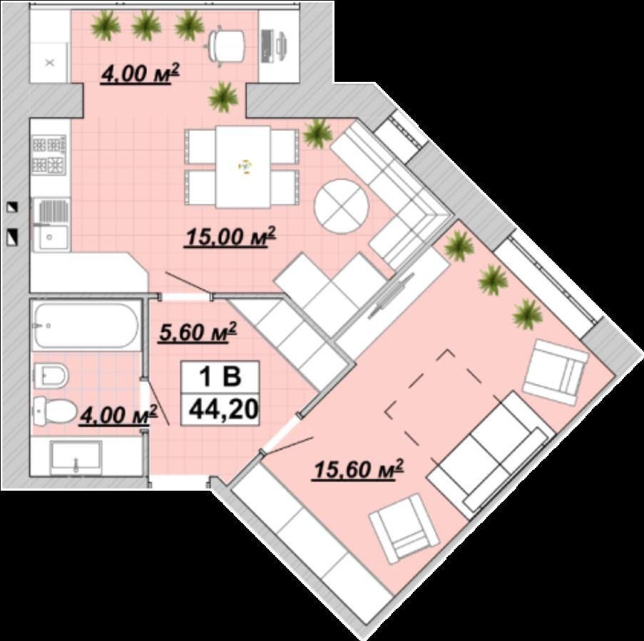 Жк Княгинин велика 1к квартира! Івано-Франківськ - зображення 1