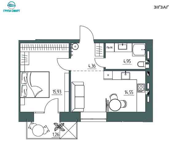 1Кімнатна Квартира Від Забудовника Ровно