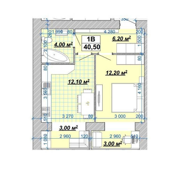 Квартира в центрі,однокімнатна ЖР Княгинин,продам 1к Галицька,Набережн Івано-Франківськ - зображення 2