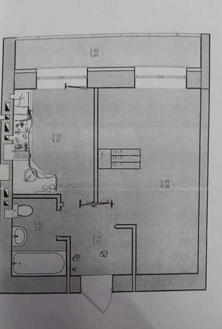 1 кімнатна квартира 40 м2 готова до ремонту Ірпінь Ірпінь - зображення 5