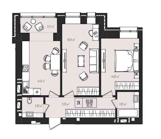 2-к Проспект Миру ЖК Гармонія! Хмельницкий