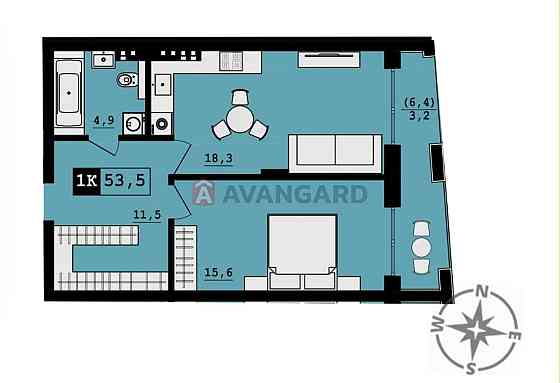 Продаж 1 кімнатної квартири у клубному будинку у ЖК вул.Вернигори, 23 Львів