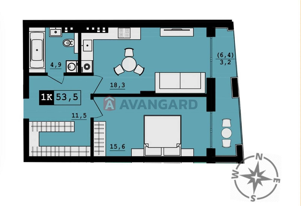Продаж 1 кімнатної квартири у клубному будинку у ЖК вул.Вернигори, 23 Львів - зображення 5
