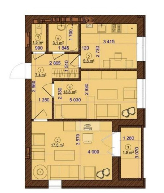 Нова у продажу повноцінна 2к з газом! Ірпінь, 55 м2! Ирпень - изображение 2