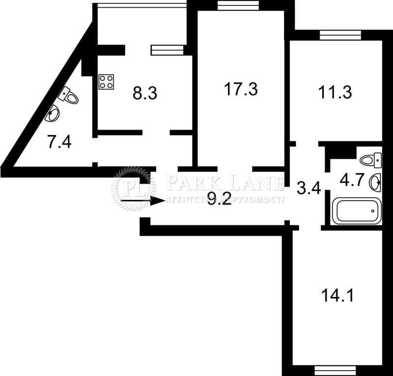 Продам 3к квартиру с ремонтом Єврика Голосеевский Ипподром Ломоносова Київ - зображення 6