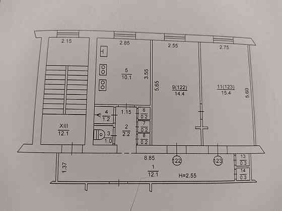 Продам 2 кімн кв. в будинку гостин. типу екв. 12000 вул. Потоцького С Харків