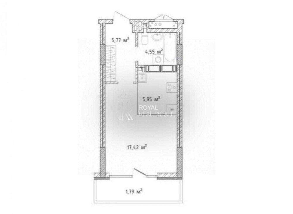 Продаж 1-кімнатна Krona Park II Бровари 35м2 13 поверх Перепоступка Бровари - зображення 8