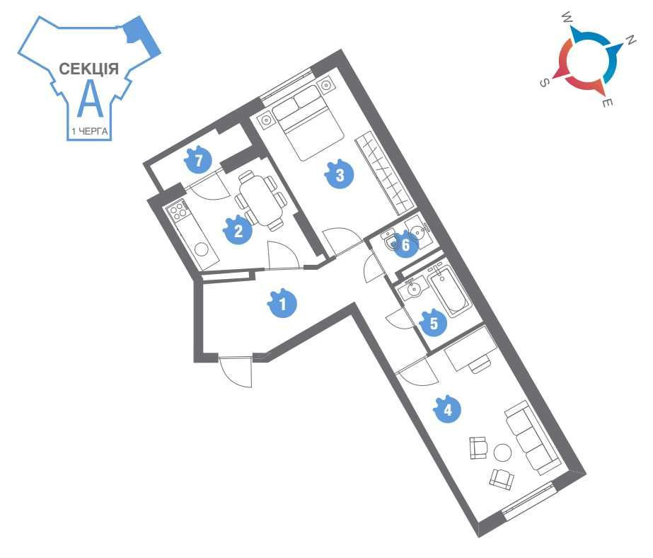 2к новобудова з ремонтом. ЖК Family and Friends, вул. Новопольова 2 Київ - зображення 3