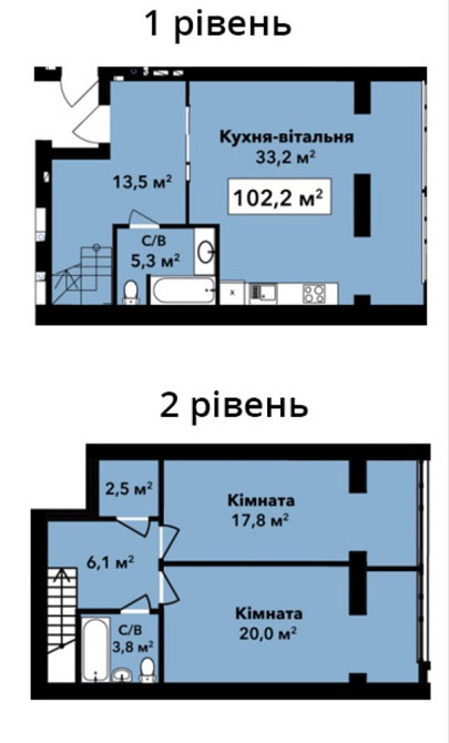 Продаж дворівневої квартири в центрі міста Хмельницький - зображення 8