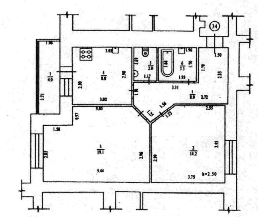 2 кімнатна квартира ближня Левада БЕЗ комісії60 м.кв. Полтава - зображення 1