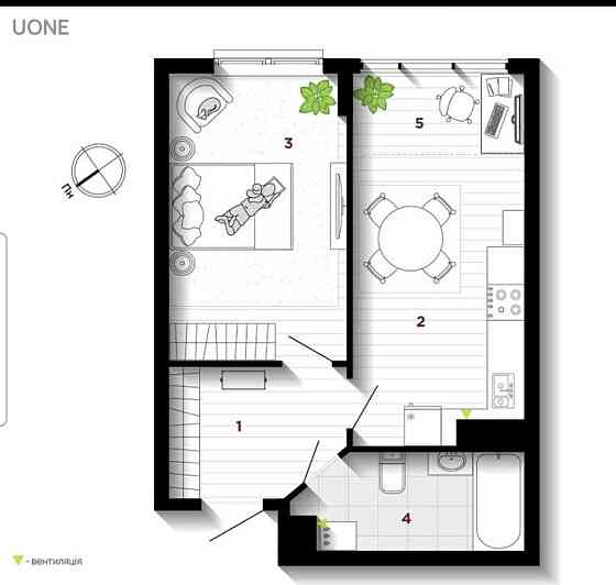 Однокімнатна квартира, сирець, Позитрон, Каскад Івано-Франківськ