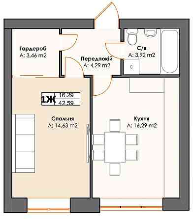 Ірпінь 10 лінія  квартира за 22 468$ !!! Ирпень