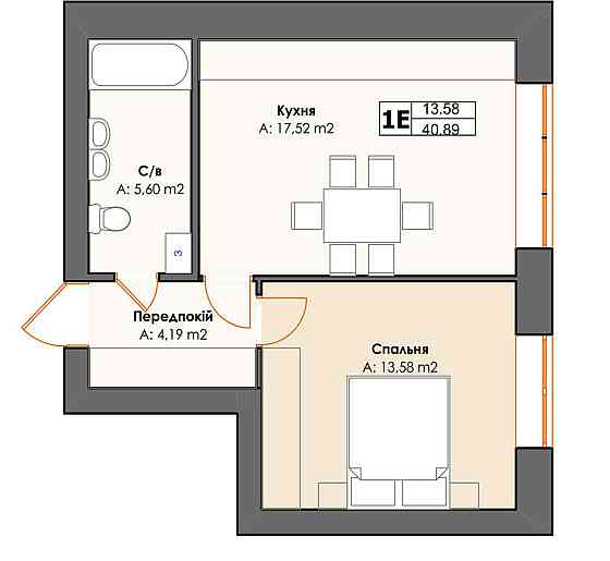 Ірпінь 10 лінія  квартира за 22 468$ !!! Ирпень