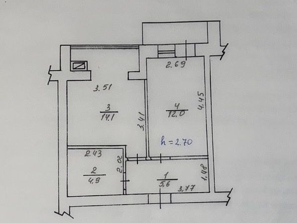 Однокімнатна по постанові, мінімальне оформлення Ворзель - изображение 8